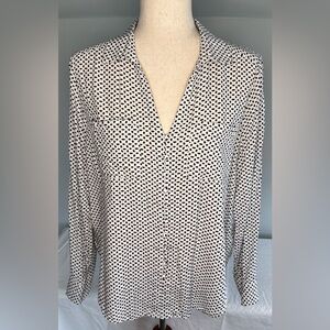 Velvet Heart Callen Shirt Black Dash Sz Lg